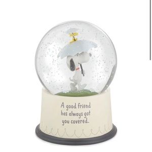 Snoopy Woodstock Snowglobe “A Good Friend Has Always Got You Covered” nonmusical